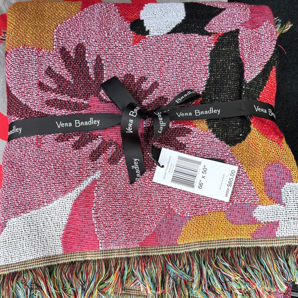 Vera Bradley Multicolor Floral Blanket
